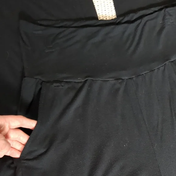 Kindred Bravely Black Wide Leg Bamboo Lounge Pants Maternity Postpartum - Picture 5 of 8